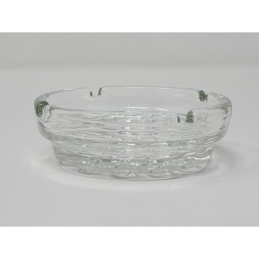 Libby Nob Hill Round Decorative Glass Ashtray